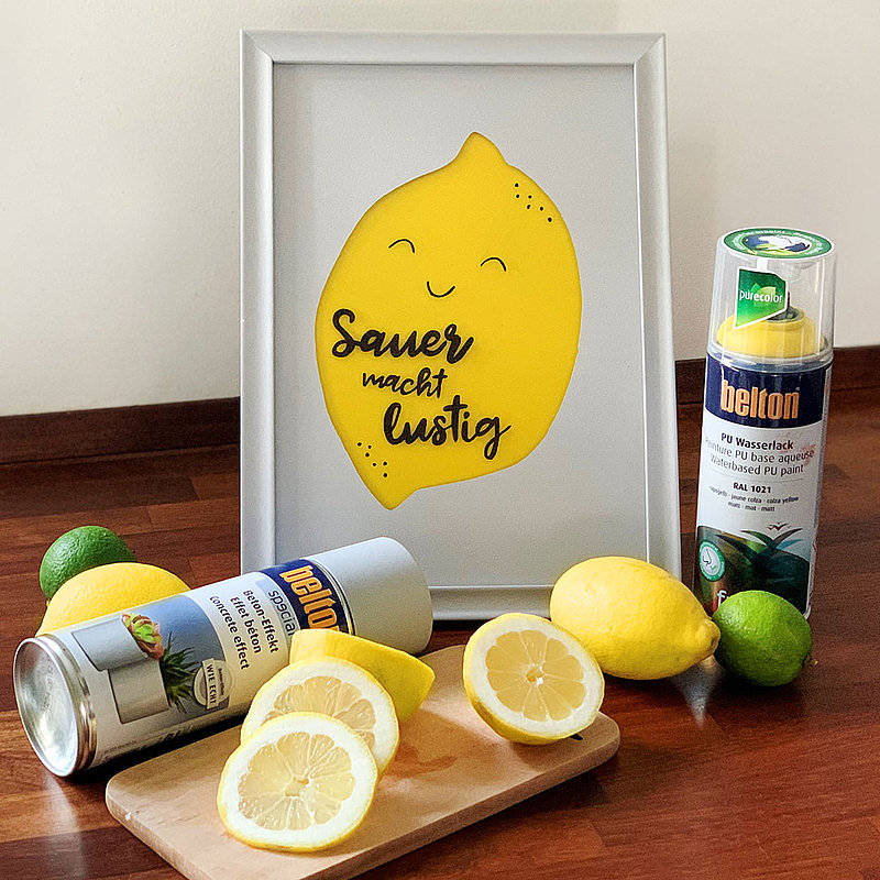 Zitronen Bilderrahmen Titelbild