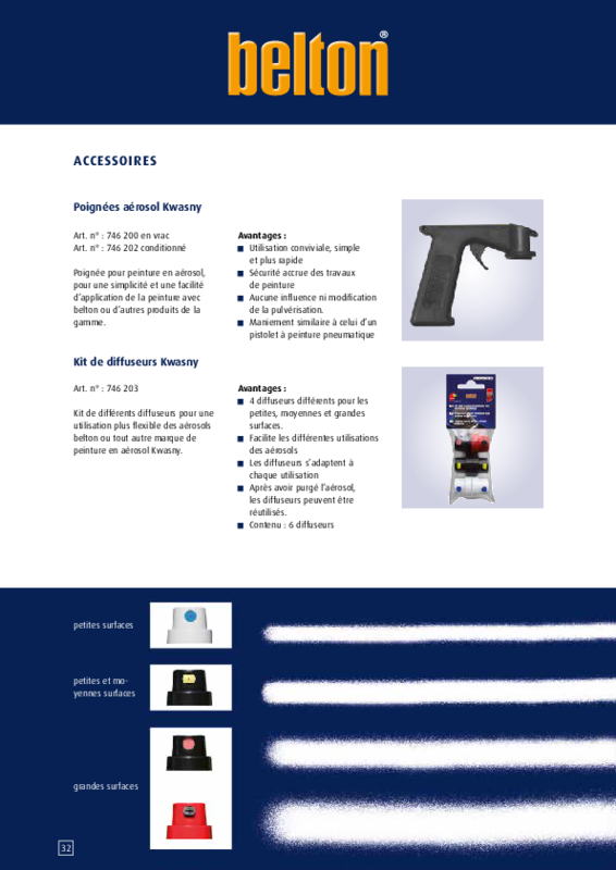 belton Brochure sur les accessoires