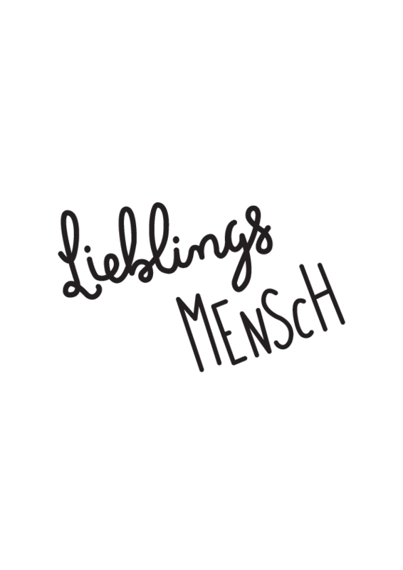 Schablone Lieblingsmensch
