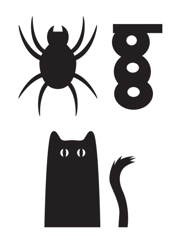Schablone Halloween