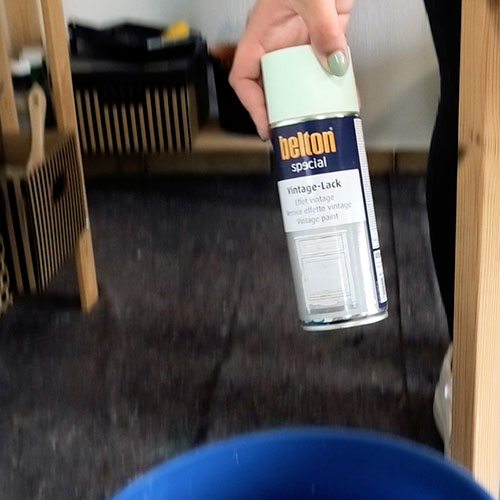 Can is being disposed of