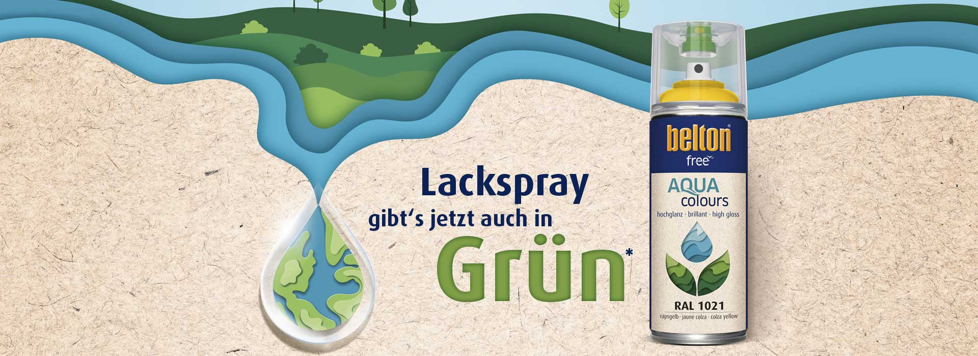 Lackspray gibt's jetzt auch in Grün